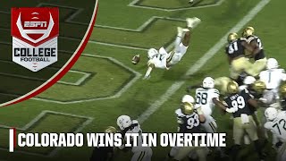 😱 WILD ENDING 😱 Colorado Buffaloes prevail in OVERTIME after fumble rolls out of bounds  ESPN CFB [upl. by Horne673]