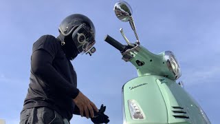 Vespa Primavera 150 Abs Relax Green walkaround and review [upl. by Sanferd]