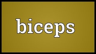 Biceps Meaning [upl. by Ojaras]