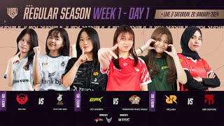 LIVE NOW  WSL S8 REGULAR SEASON WEEK 1 DAY 1 [upl. by Tonya]