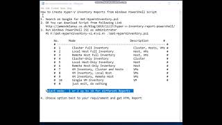 Hyper V Inventory Reports In Minutes without any tools [upl. by Zaremski]