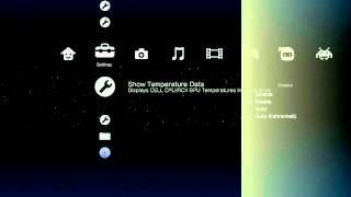 multiMAN 040602  Check Internal PS3 Temperature  PS3 Homebrew [upl. by Llahsram]