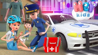 Policija 🚓 Pesma za decu  HeyKids na Srpskom [upl. by Annaujat]