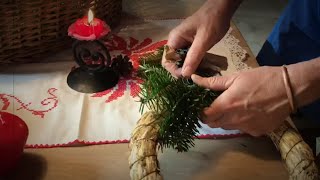 Adventskranz selber binden  DIY Südtiroler Adventskranz [upl. by Syman]