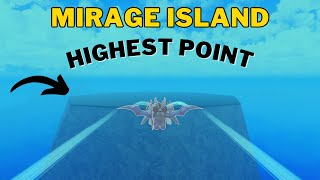 Where is the Highest Point in Mirage Island  Roblox Blox Fruits [upl. by Enilrad114]