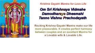 Krishna Mantra for Love Life and Lovable Wife [upl. by Delphina410]