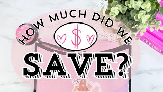 End of the Month Savings How much did we save cashstuffing financialfreedom [upl. by Pollitt]