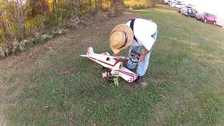 Andrews Aeromaster Death Crash thru Tree Lots of Pieces RC Airplane [upl. by Byrne]