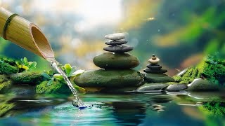 Beautiful relaxing piano 🌿 with water sound music for deep sleep meditation music [upl. by Manny]