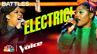 Dia Malai vs Valarie Harding on Jazmine Sullivans quotBust Your Windowsquot  The Voice Battles 2022 [upl. by Ettennaej]