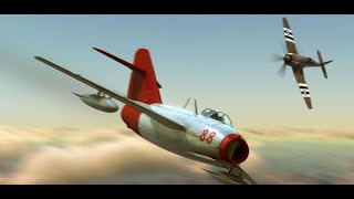 IL2 Sturmovik 1946 BAT 422 Jet Age MiG 15 Vs Hawker Sea Fury [upl. by Yanel]