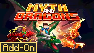 Myth and Dragons Addon  Minecraft Marketplace Trailer [upl. by Narra]