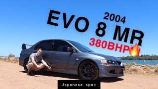 2004 Japanese Spec Mitsubishi EVO 8 MR Review 380BHP [upl. by Telrats]