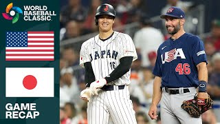 United States vs Japan Game Highlights  2023 World Baseball Classic Final [upl. by Ahsenrat]