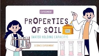 Science Experiment 7 Properties of soil  class 7th science [upl. by Melisandra]