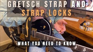 Gretsch Built In Strap Locks  What You Need To Know 5420tg [upl. by Noitsirhc847]