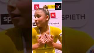 🔥Flavia Saraiva 🇧🇷 Slow motion floor 😱sport gymnasticshorts [upl. by Ahseikram]