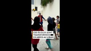 LIBAN  DES FAMILLES DÉPLACÉES ONT TROUVÉ REFUGE DANS DES ÉCOLES [upl. by Strenta]