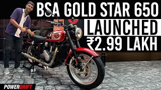 BSA Gold Star 650 Launched In India Better Than Royal Enfield 650  PowerDrift QuickEase [upl. by Meeka934]