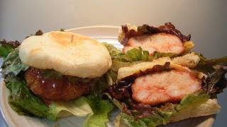 How to make Ebikatsu Burger えびかつバーガー [upl. by Sindee]