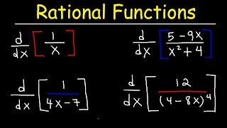 Derivatives of Rational Functions [upl. by Hahseram]