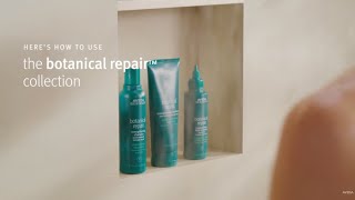 How to Use the Botanical Repair Collection  Stronger Shinier Hair  Aveda [upl. by Irneh]