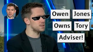 Owen Jones Owns Former Michael Gove Adviser Over Strikes [upl. by Ahsiam]