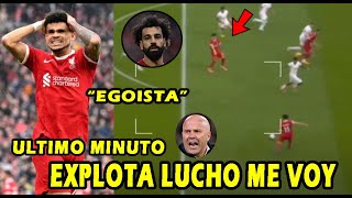 BRONCA DE LUIS DIAZ CON SALAH¡¡ JUGADOTA DE LUCHO PERO EGOISMO LIVERPOOL [upl. by Tnemelc]