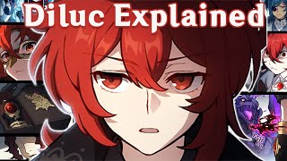 Diluc Explained  Genshin Impact Lore [upl. by Yeslrahc]