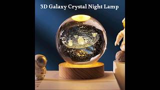 3D Galaxy Crystal Ball Night Lamp lamp nightlamp galaxy [upl. by Dehnel]