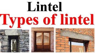 Define lintel  Types of lintels  What is lintel [upl. by Siddon]