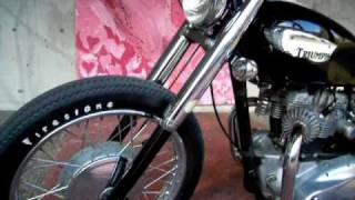 1967 triumph tr6 bobber  Kick start [upl. by Flore]