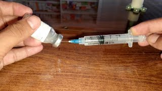 Drawing up Ceftriaxone Sodium from a Vial for IV Injection Ceftriaxone sodium 3 [upl. by Ranice]