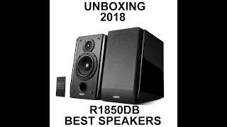 Unboxing EDIFIER R1850DB  MELHOR SOM 20 DO MERCADO 2018 [upl. by Lirba328]