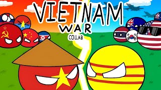 The Vietnam War  Countryballs Animation Edit 17Way Collab [upl. by Bekha]