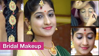 ಮದುಮಗಳಿಗೆ ಅಂದದ ಮೇಕ್ಅಪ್  Simple Bridal Makeup in Kannada [upl. by Notyap]