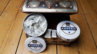 Snus reviews 34amp35 Kapten Vit Portion amp Kapten Vit Mini Portion [upl. by Arihsaj]