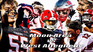 INTENSE RIVALRY COMEBACK  Moon Area PA vs West Allegheny PA  High School Football [upl. by Eiblehs]