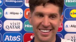 John Stones Post Match Interview England vs Slovenia 00 [upl. by Lika]