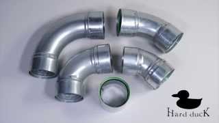 Dryer Vent Installation  Hard Duck Fittings 90 Video Dryer Installation Parts [upl. by Ttenaj86]