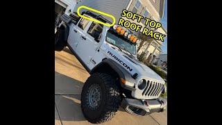 Roof Rack On a Soft Top  Jeep Gladiator [upl. by Peery553]