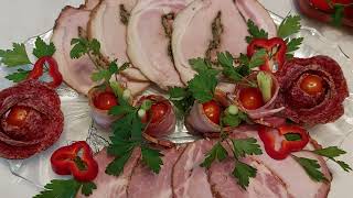 Platou de mezeluri  Cold cuts platter [upl. by Roana]