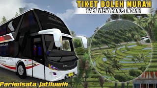 TIKET MURAH DAPET VIEW ISTIMEWA❗TRIP DENPASAR  JATILUWIH WITH SINAR JAYA SDD  BUSSID [upl. by Elrebma]