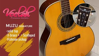 Veelah Guitar ครั้งแรกในไทย quotMUZU solid top signaturequot by AcousticThaiNet [upl. by Nanice]