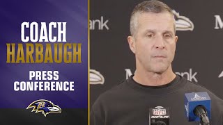 John Harbaugh on Losing to the Steelers in Week 11  Baltimore Ravens [upl. by Reider]