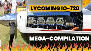 Lycoming’s 8Cylinder Beast The IO720 Compilation [upl. by Juieta]