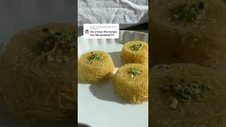 Mini Cheesy Knafeh 🤤 kataifi kunafa [upl. by Ferris]