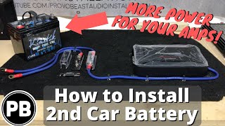 How To Install a Second Car Audio Battery In Your Vehicle [upl. by Targett735]