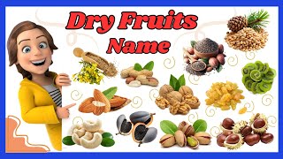 Dry fruits name for kids  Learn English dry fruits name  Dry fruits vocabulary for primary level [upl. by Anailli313]