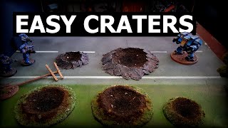 Easy Miniature Craters for Wargaming Terrain and Tabletop Games [upl. by Belayneh680]